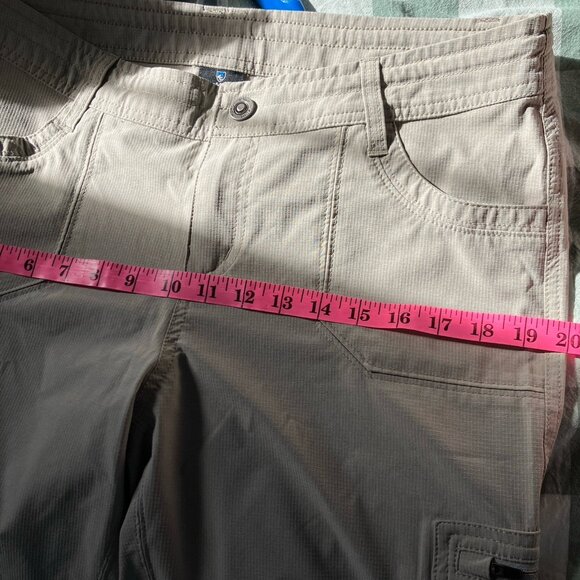 Kuhl Horizon Convertible Hiking Pants Womens 12 Tan Outdoor Gorpcore Trail - Picture 12 of 15